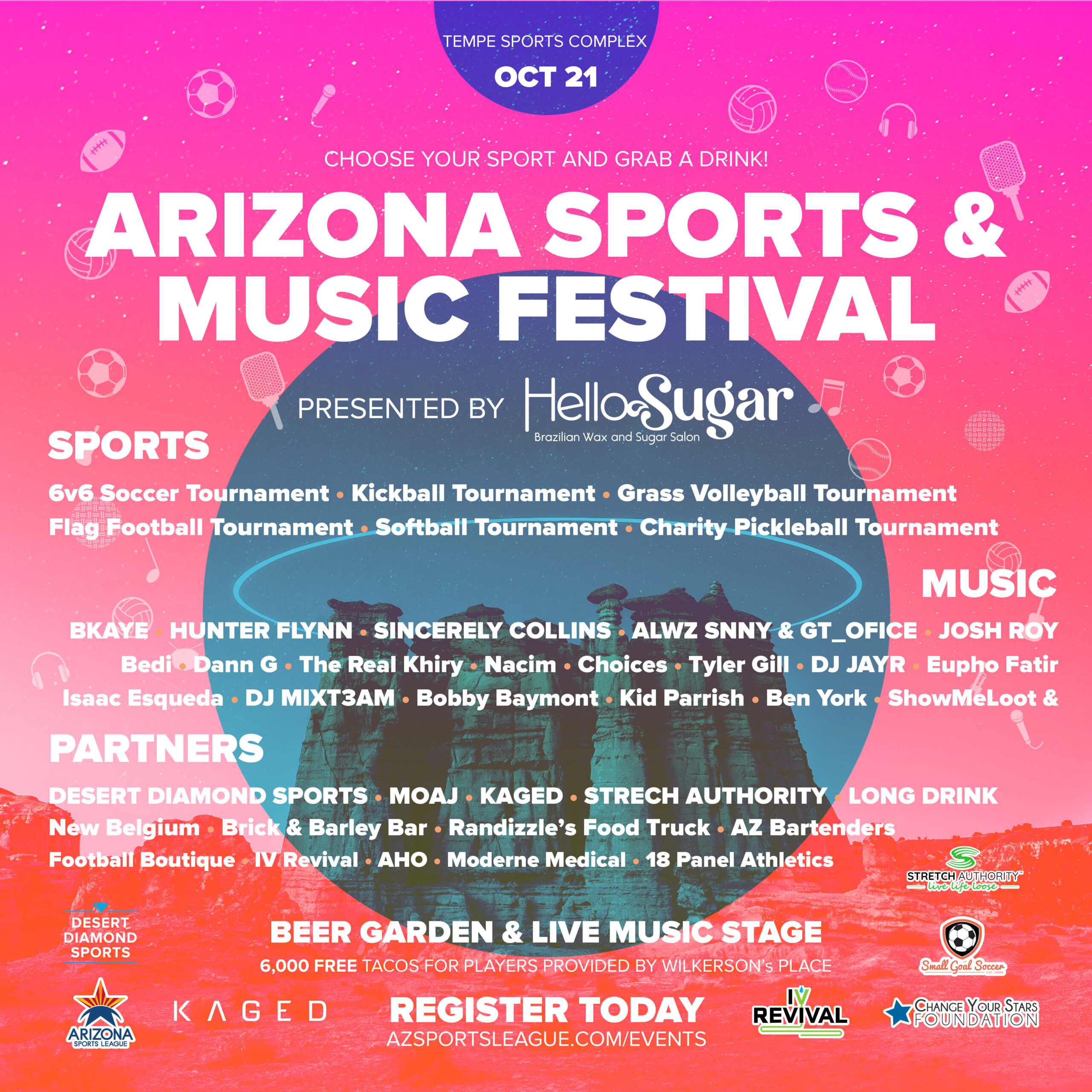 Arizona Sports & Music Festival - Oct. 19, 2024 - Arizona Sports League